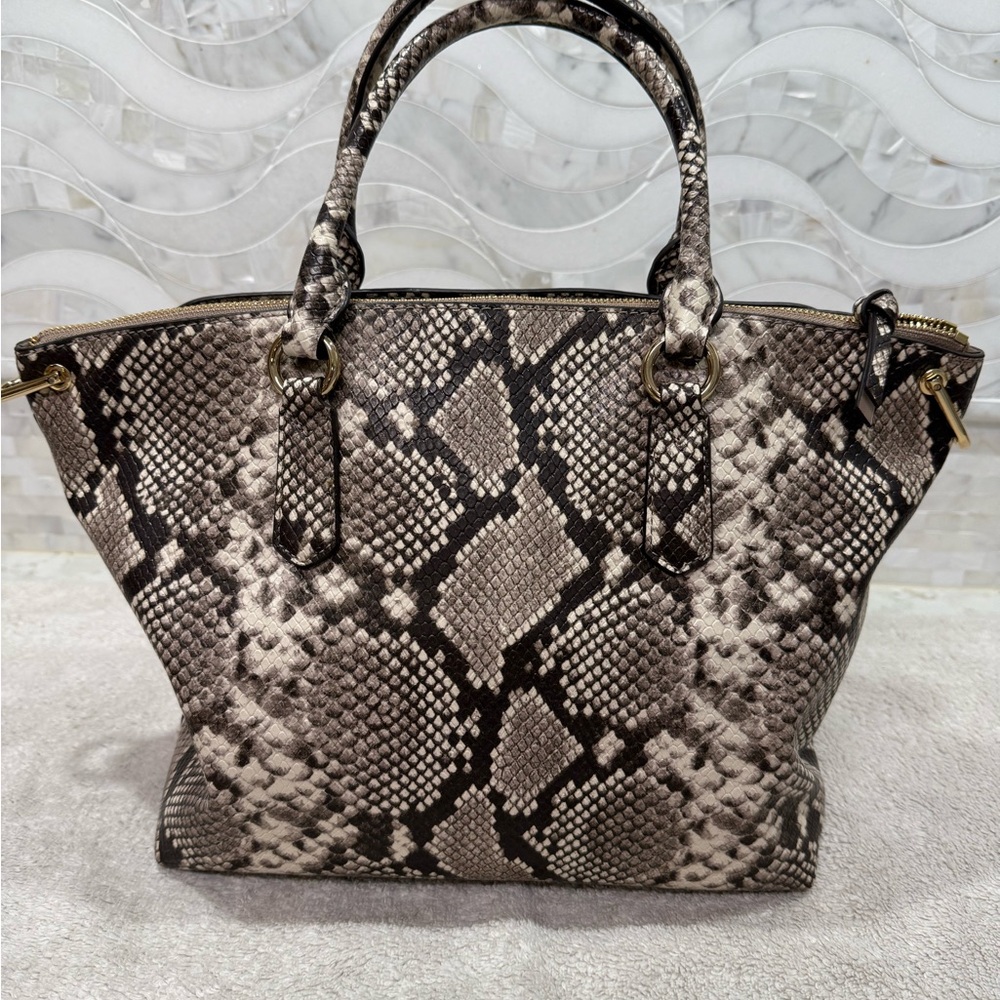 NWT Michael Kors Elegant Snake Print Handbag